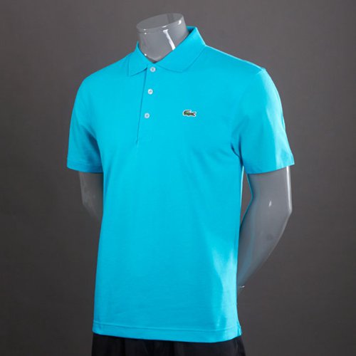 Lacoste L1230 Short Sleeve Polo Shirt Turqouise for Men